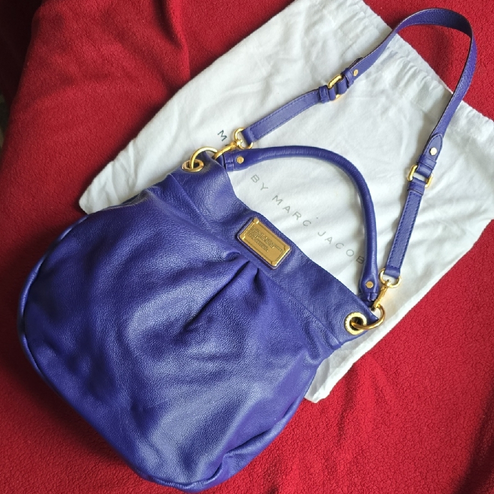 Marc by Marc Jacobs Royal Blue Leather Shoulder Bag